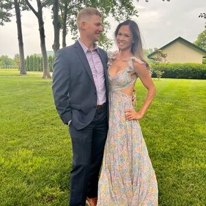 ASTR The Label Maxi Dress with Ruffle Sleeves